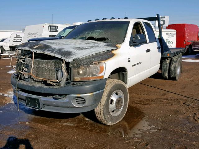 3D6WX48C86G205558 - 2006 DODGE RAM 3500 S WHITE photo 2