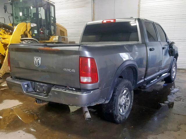 3D7TT2CT4AG187025 - 2010 DODGE RAM 2500 GRAY photo 4