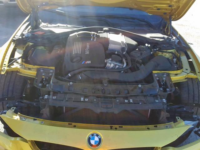 WBS8M9C57H5G42003 - 2017 BMW M3 YELLOW photo 7