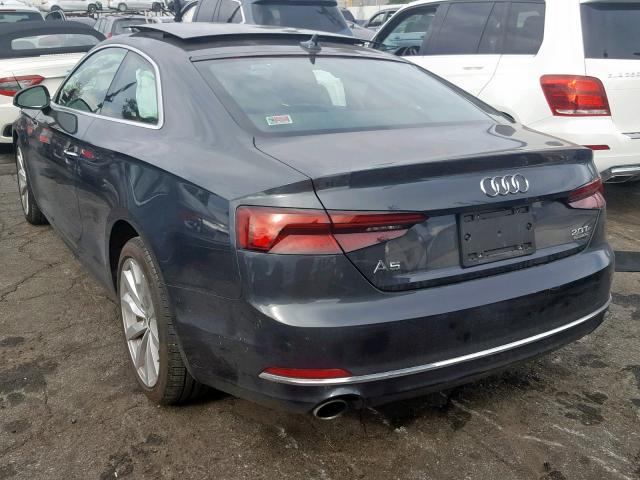 WAUNNAF58JA025589 - 2018 AUDI A5 PREMIUM GRAY photo 3