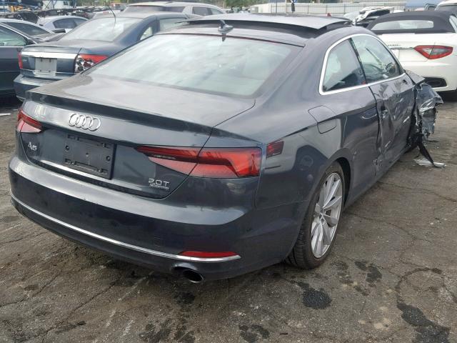 WAUNNAF58JA025589 - 2018 AUDI A5 PREMIUM GRAY photo 4