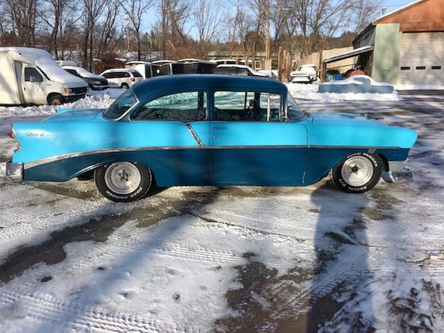 VB56J013197 - 1956 CHEVROLET BEL AIRE BLUE photo 5