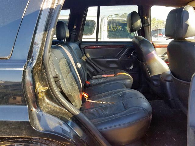 1J4GX58J72C149568 - 2002 JEEP GRAND CHER BLACK photo 6