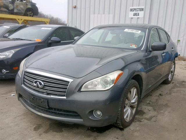 JN1BY1AR5BM370704 - 2011 INFINITI M37 X GRAY photo 2