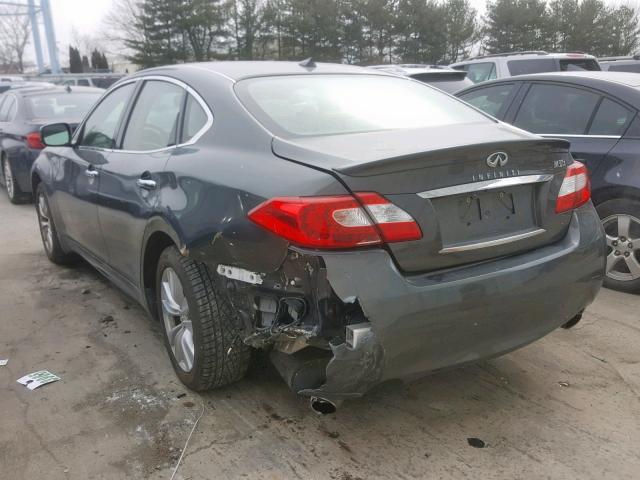 JN1BY1AR5BM370704 - 2011 INFINITI M37 X GRAY photo 3