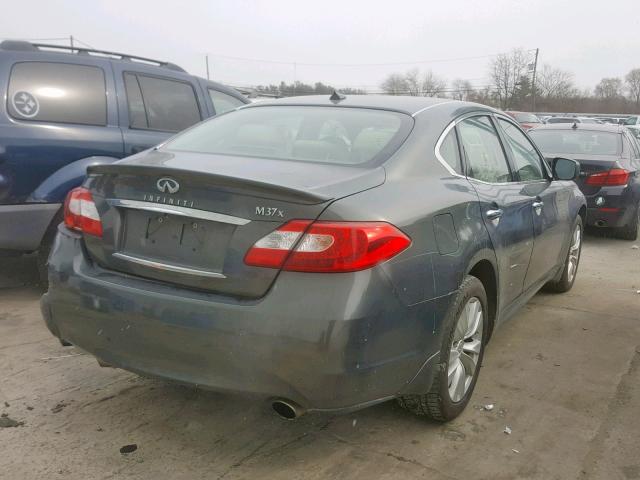 JN1BY1AR5BM370704 - 2011 INFINITI M37 X GRAY photo 4