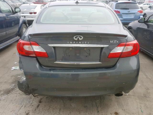 JN1BY1AR5BM370704 - 2011 INFINITI M37 X GRAY photo 9