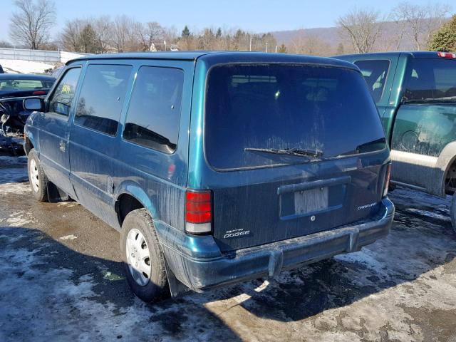 2B4GH2534SR162239 - 1995 DODGE CARAVAN GREEN photo 3