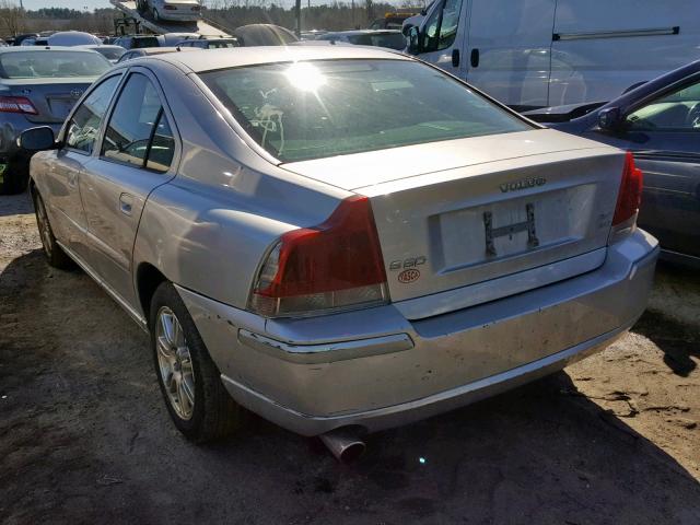 YV1RH592572608509 - 2007 VOLVO S60 2.5T GRAY photo 3