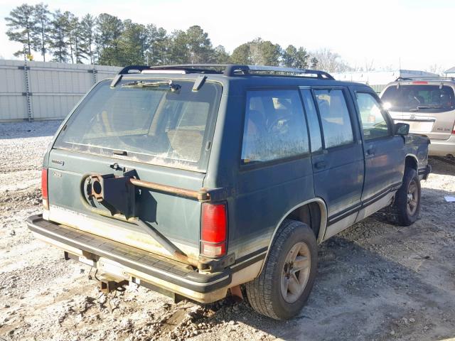 1GNCS13W0R2105532 - 1994 CHEVROLET BLAZER S10 GREEN photo 4