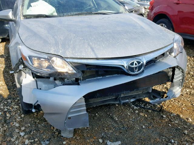 4T1BK1EB9GU211196 - 2016 TOYOTA AVALON XLE SILVER photo 9