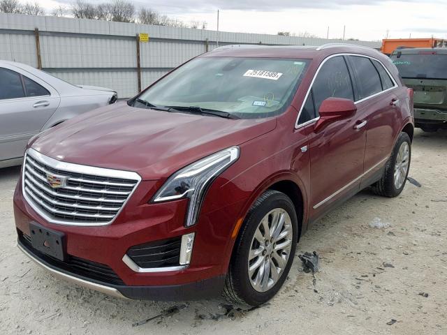 1GYKNFRSXHZ134842 - 2017 CADILLAC XT5 PLATIN RED photo 2