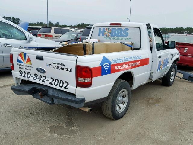 1FTYR10D07PA91998 - 2007 FORD RANGER WHITE photo 4