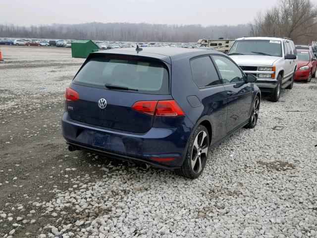 3VWYT7AU1GM068333 - 2016 VOLKSWAGEN GTI S/SE BLUE photo 4