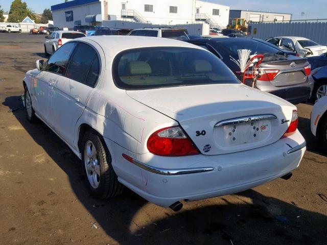 SAJDA01N31FM01132 - 2001 JAGUAR S-TYPE WHITE photo 3