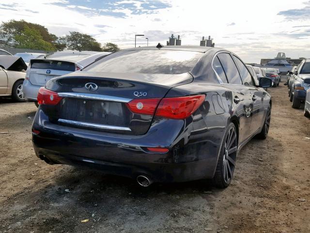 JN1BV7AP8FM333338 - 2015 INFINITI Q50 BASE BLACK photo 4