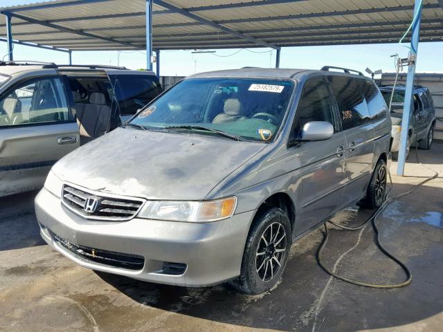 2HKRL18082H550240 - 2002 HONDA ODYSSEY EX GRAY photo 2