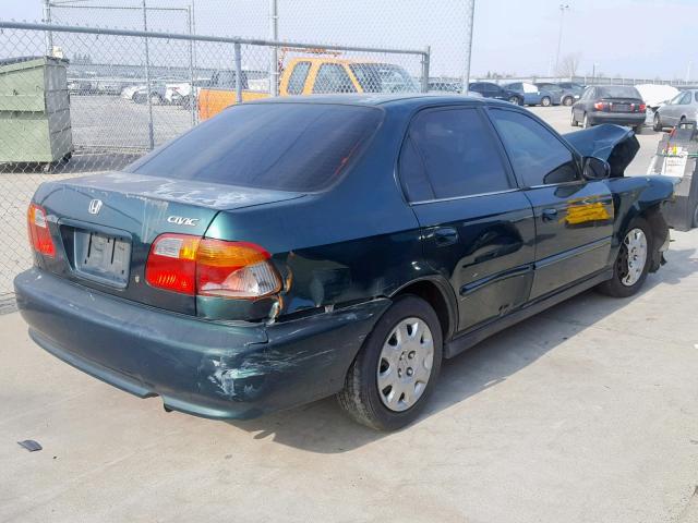 2HGEJ6616XH539719 - 1999 HONDA CIVIC BASE 绿色 照片 4