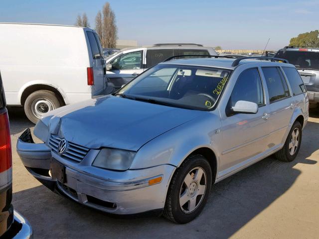 WVWSK61J62W617738 - 2002 VOLKSWAGEN JETTA GLS SILVER photo 2