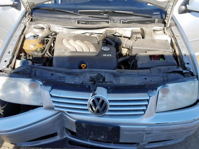 WVWSK61J62W617738 - 2002 VOLKSWAGEN JETTA GLS SILVER photo 7