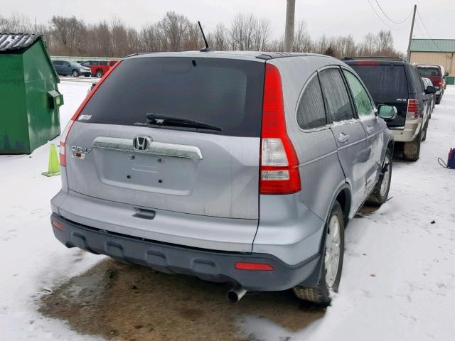 JHLRE48787C003967 - 2007 HONDA CR-V EXL SILVER photo 4