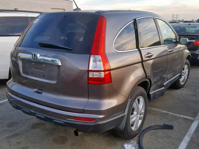 5J6RE3H71AL026791 - 2010 HONDA CR-V EXL GRAY photo 4