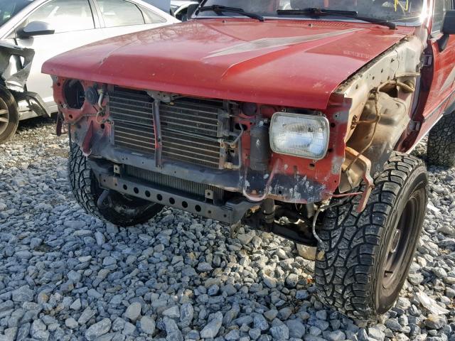 JT3VN66W8K0030165 - 1989 TOYOTA 4RUNNER VN RED photo 9