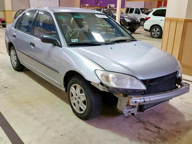 1HGES16374L008187 - 2004 HONDA CIVIC DX V SILVER photo 1