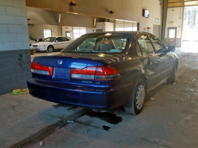 1HGCG56482A174056 - 2002 HONDA ACCORD LX BLUE photo 4