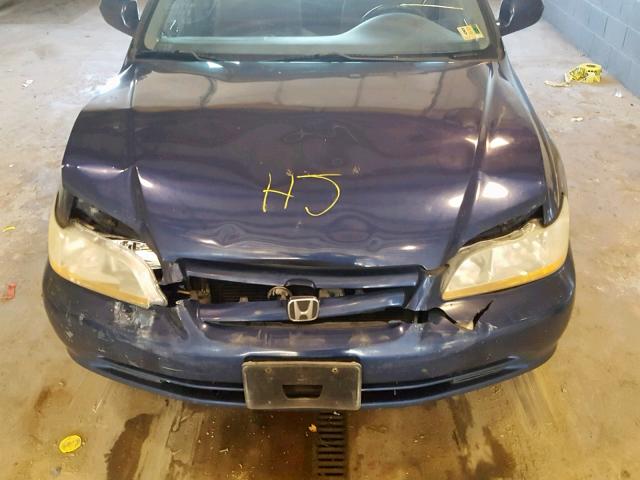 1HGCG56482A174056 - 2002 HONDA ACCORD LX BLUE photo 7