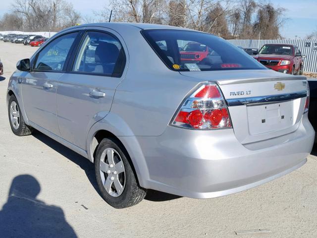 KL1TD5DE7AB097215 - 2010 CHEVROLET AVEO LS SILVER photo 3