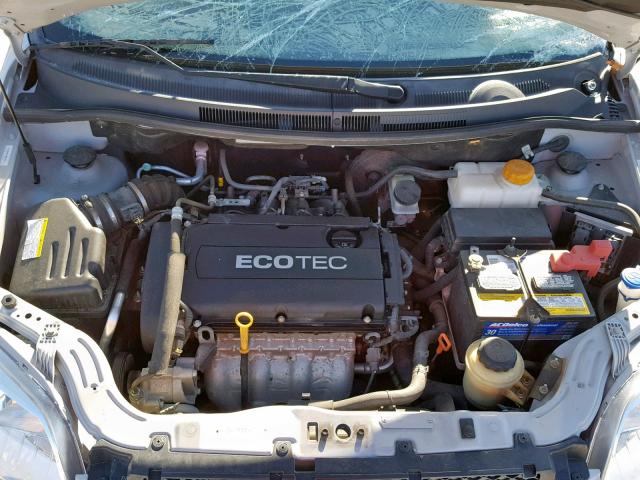 KL1TD5DE7AB097215 - 2010 CHEVROLET AVEO LS SILVER photo 7