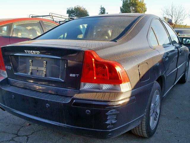 YV1RS592872608229 - 2007 VOLVO S60 2.5T BLACK photo 4