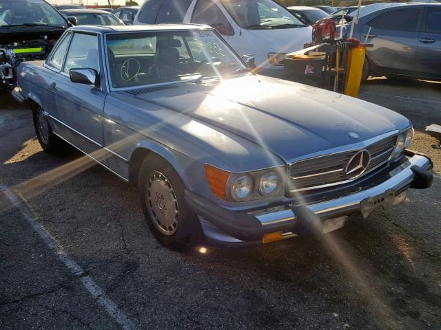 WDBBA48D9JA080266 - 1988 MERCEDES-BENZ 560 SL BLUE photo 1