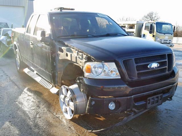 1FTPX14V47FA72283 - 2007 FORD F150 BLACK photo 1