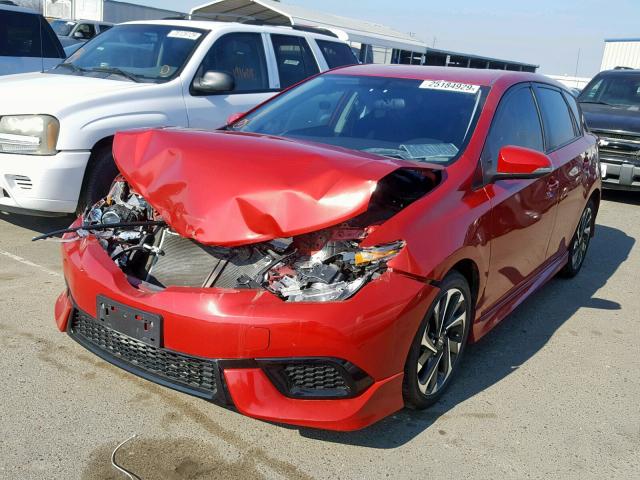 JTNKARJE2GJ501735 - 2016 TOYOTA SCION IM RED photo 2