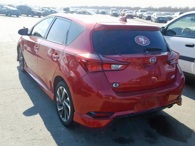 JTNKARJE2GJ501735 - 2016 TOYOTA SCION IM RED photo 3