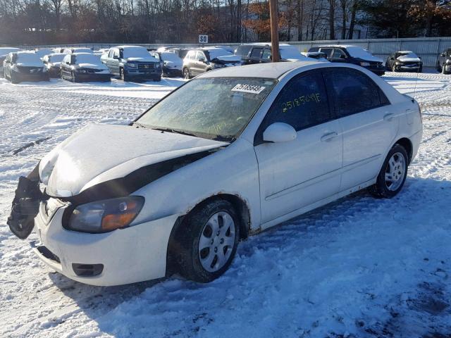 KNAFE222795622825 - 2009 KIA SPECTRA EX WHITE photo 2