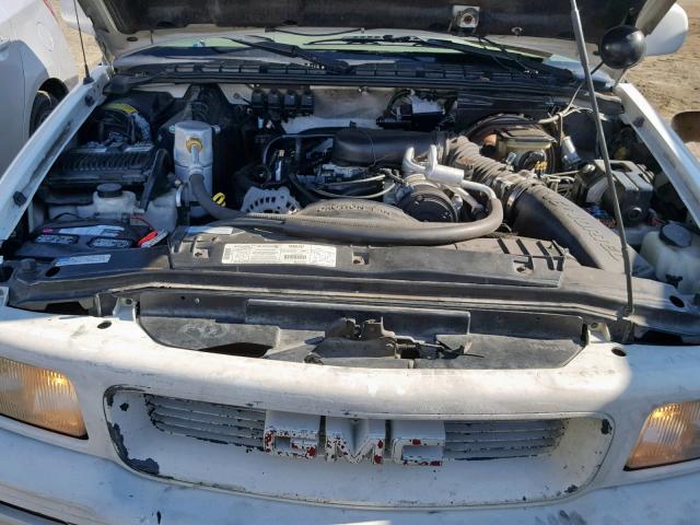 1GTCS19X6V8521374 - 1997 GMC SONOMA WHITE photo 7