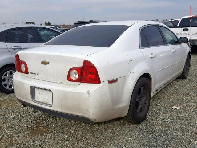 1G1ZC5EBXAF246132 - 2010 CHEVROLET MALIBU 1LT WHITE photo 4