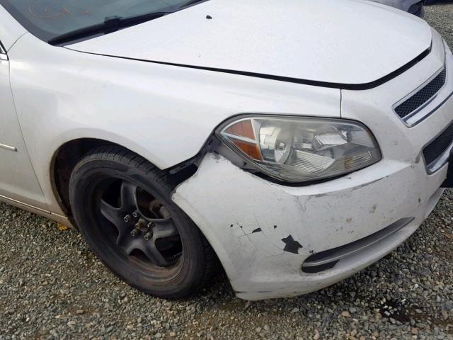 1G1ZC5EBXAF246132 - 2010 CHEVROLET MALIBU 1LT WHITE photo 9