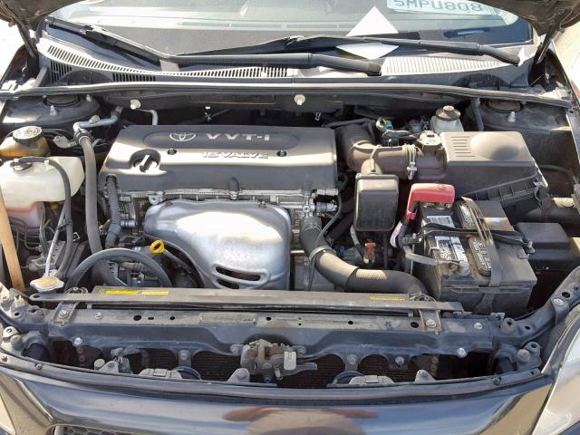 JTKDE177750044136 - 2005 TOYOTA SCION TC შავი ფოტო 7