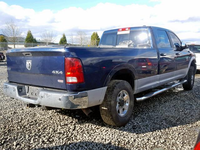 3C63D3JL0CG317201 - 2012 DODGE RAM 3500 L BLUE photo 4