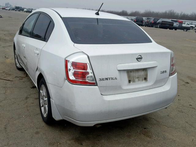 3N1AB61E87L689295 - 2007 NISSAN SENTRA 2.0 WHITE photo 3