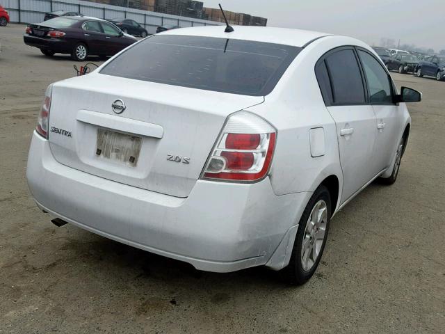 3N1AB61E87L689295 - 2007 NISSAN SENTRA 2.0 WHITE photo 4