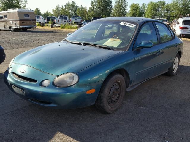 1FALP52U8VG116279 - 1997 FORD TAURUS GL GREEN photo 2