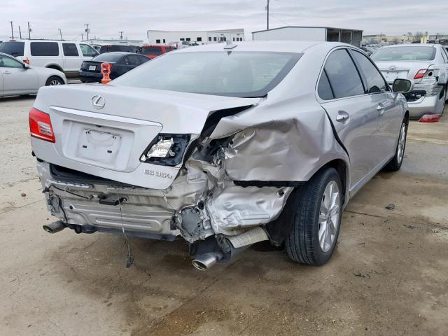 JTHBK1EG4B2455437 - 2011 LEXUS ES 350 SILVER photo 4