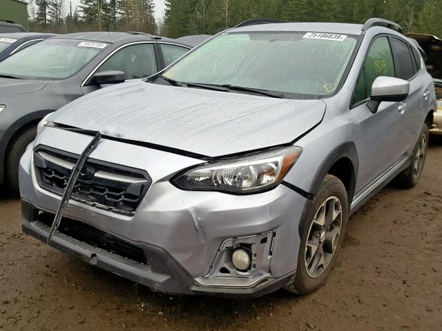 JF2GTABC4JH296003 - 2018 SUBARU CROSSTREK SILVER photo 2