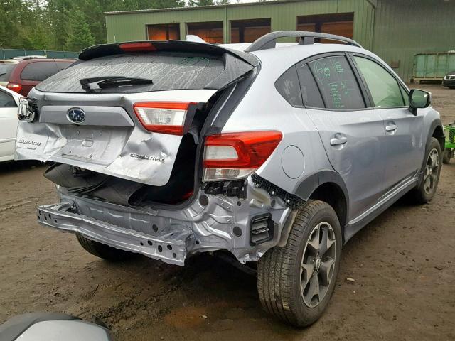 JF2GTABC4JH296003 - 2018 SUBARU CROSSTREK SILVER photo 4