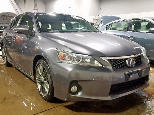 JTHKD5BH8C2120780 - 2012 LEXUS CT 200 GRAY photo 1